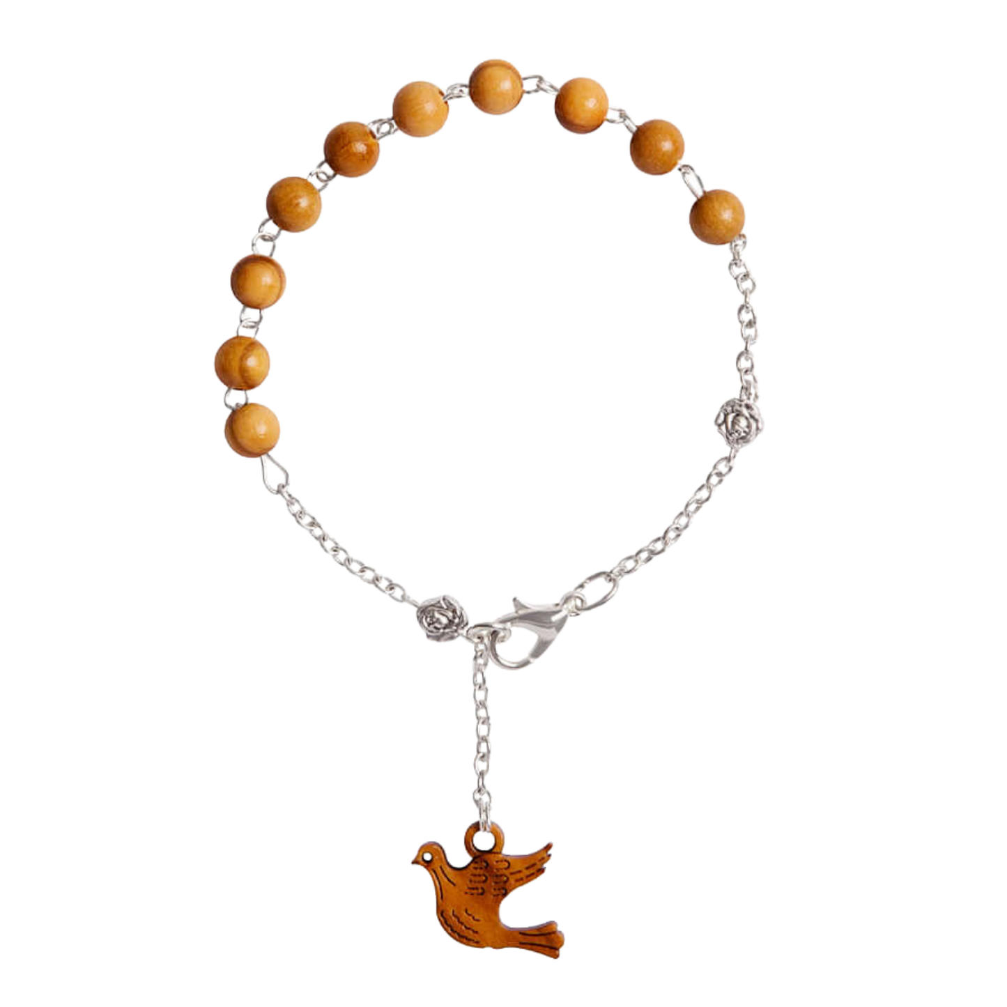 OLIVE ROSENKRANZ-ARMBAND - METALL