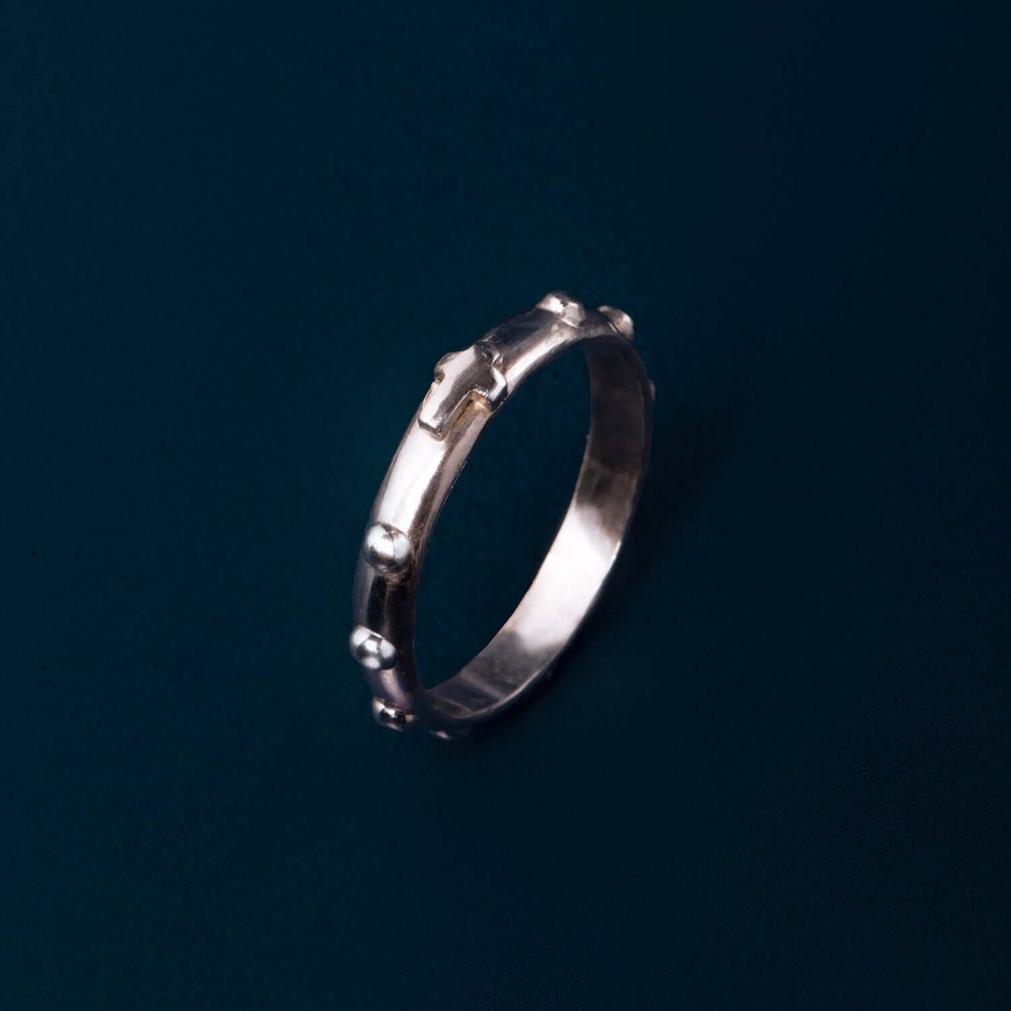 ROSENKRANZ RING - WEISSGOLD