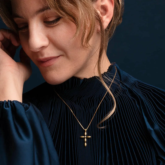 KREUZ ANHÄNGER - GOLD UND DIAMANT