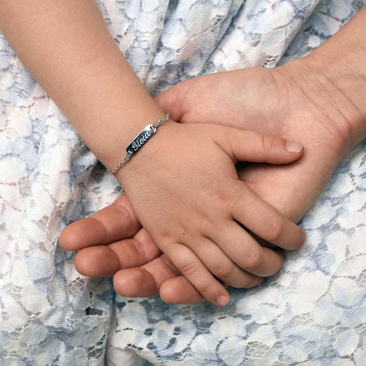 CUSTOMIZABLE ARMBAND FÜR KIDS - SILBER