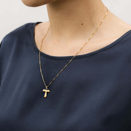 TAU - KREUZ ANHÄNGER - GOLD