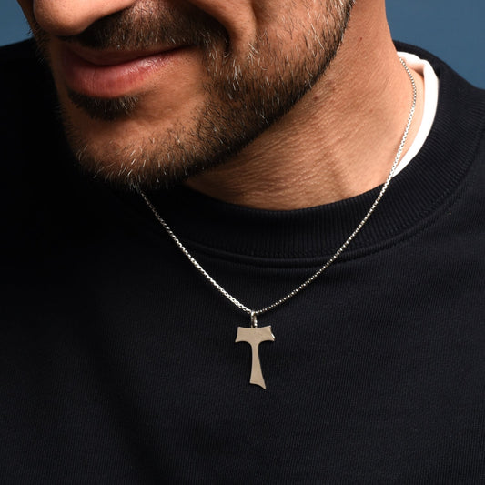 TAU - KREUZ ANHÄNGER - SILBER