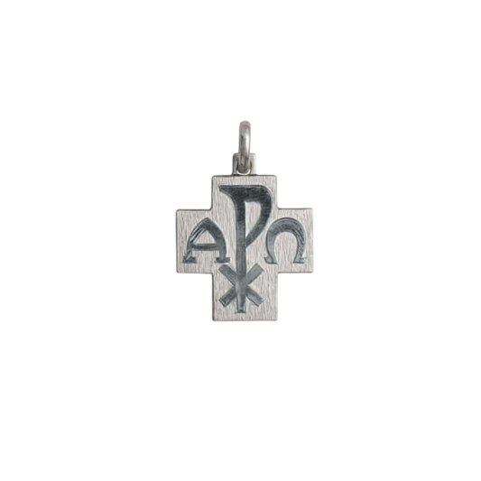 FRIEDEN - KREUZ ANHÄNGER - WEISSGOLD