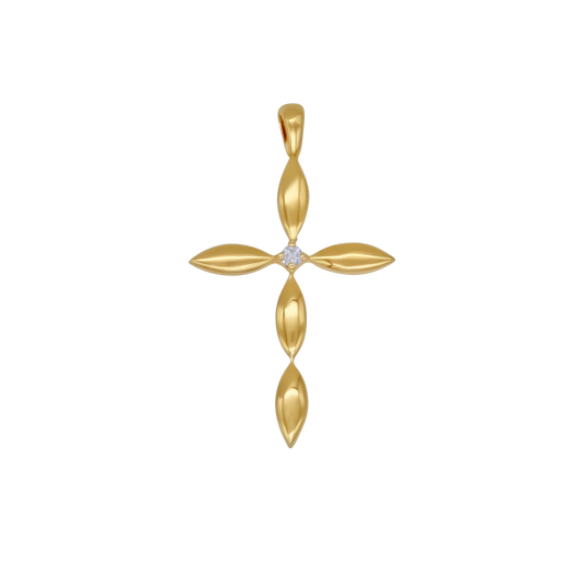 KREUZ ANHÄNGER - GOLD UND DIAMANT