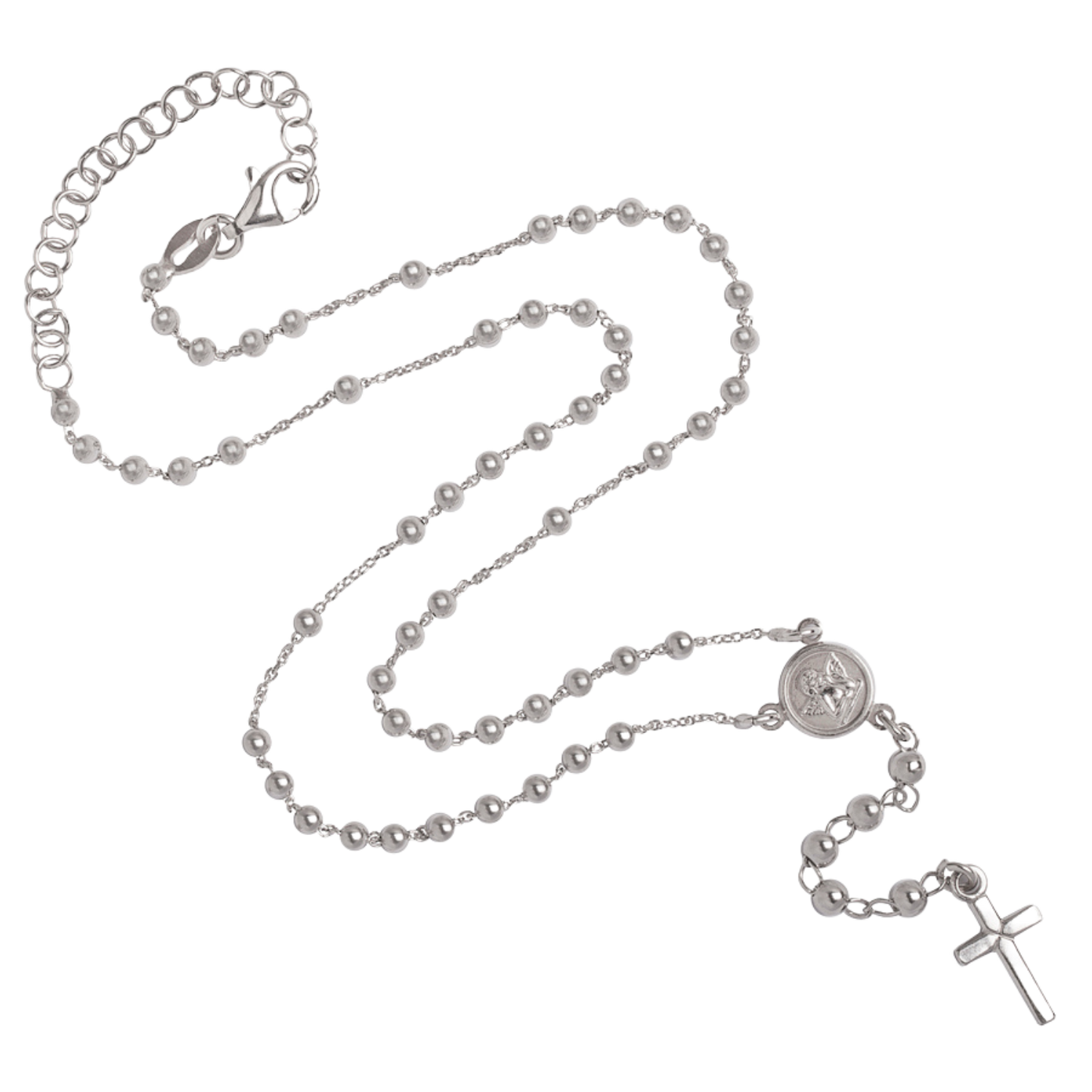 BABY ROSENKRANZ HALSKETTE - SILBER