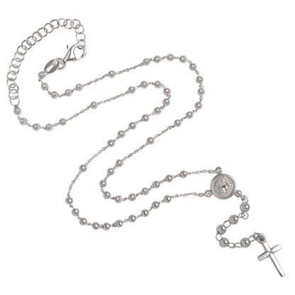 BABY ROSENKRANZ HALSKETTE - SILBER