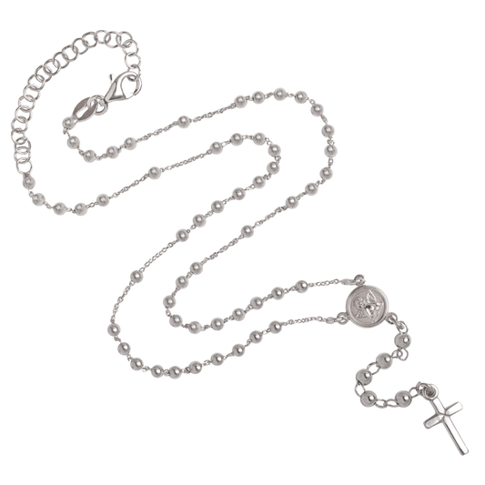 BABY ROSENKRANZ HALSKETTE - SILBER