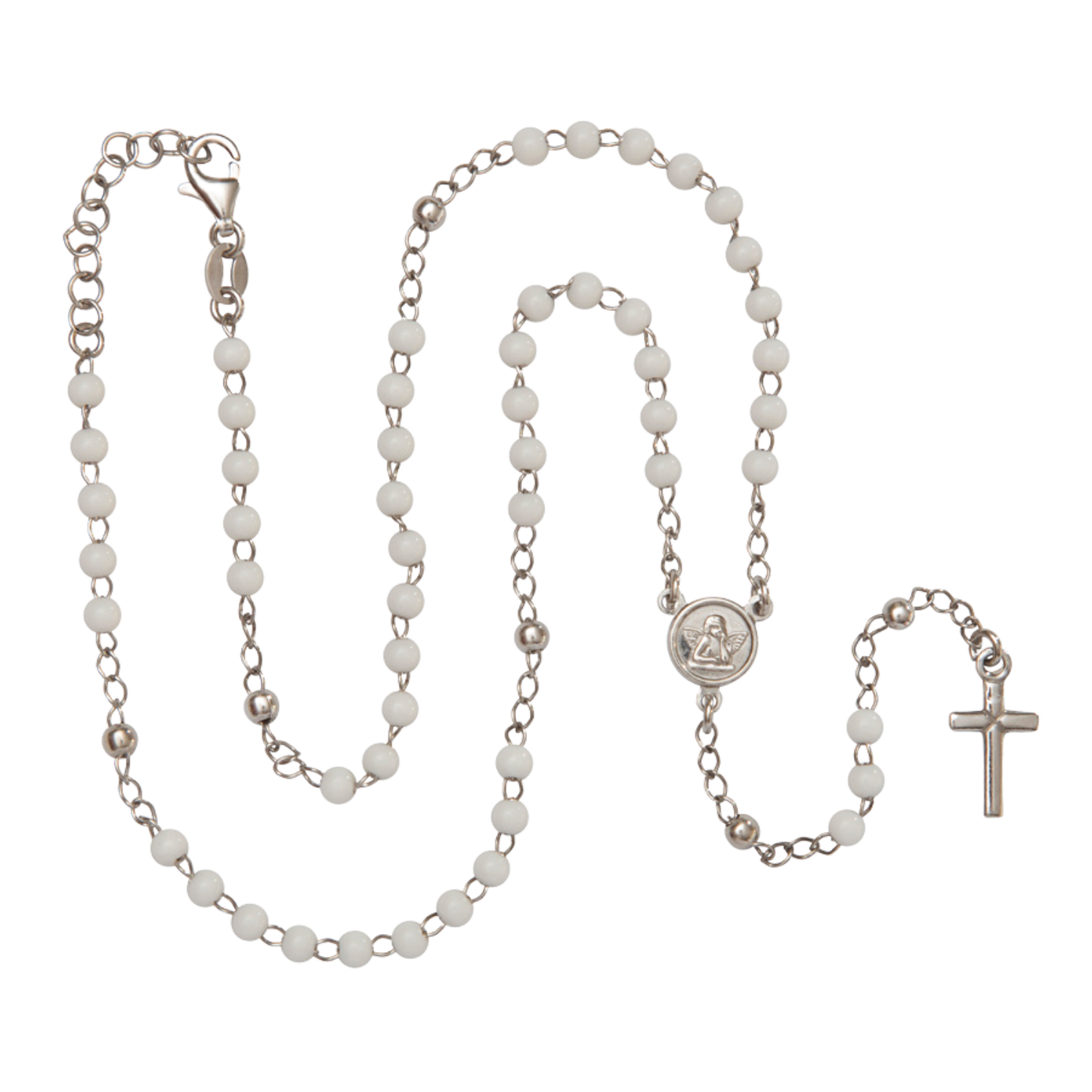 BABY ROSENKRANZ HALSKETTE - SILBER