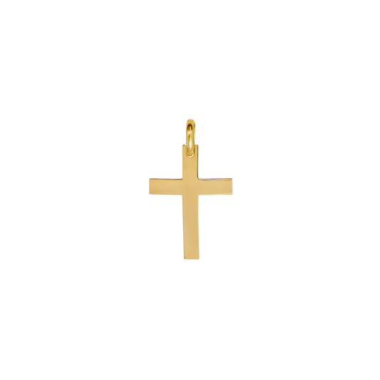 CURVED KREUZ ANHÄNGER - GOLD