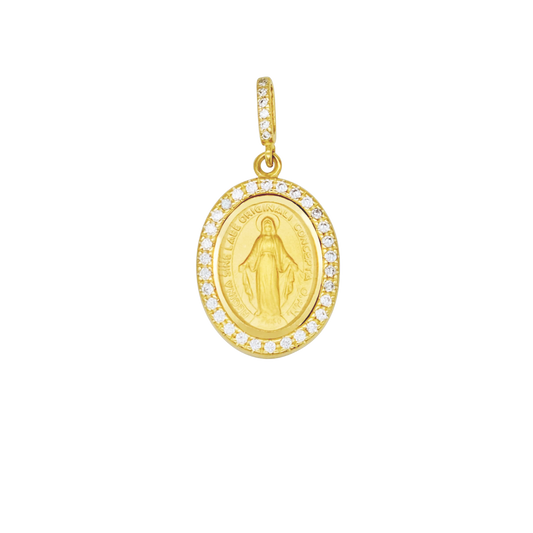 WUNDERTÄTIG MEDAILLE - ZIRKONIA UND GOLD