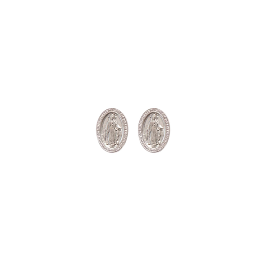 WUNDERTÄTIG MEDAILLE - STUD OHRRINGE - SILBER