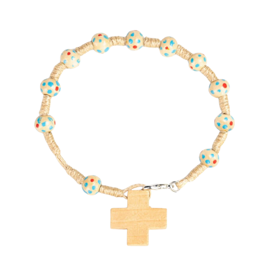CHILDREN'S ROSENKRANZ-ARMBAND - HOLZ - NATÜRLICH