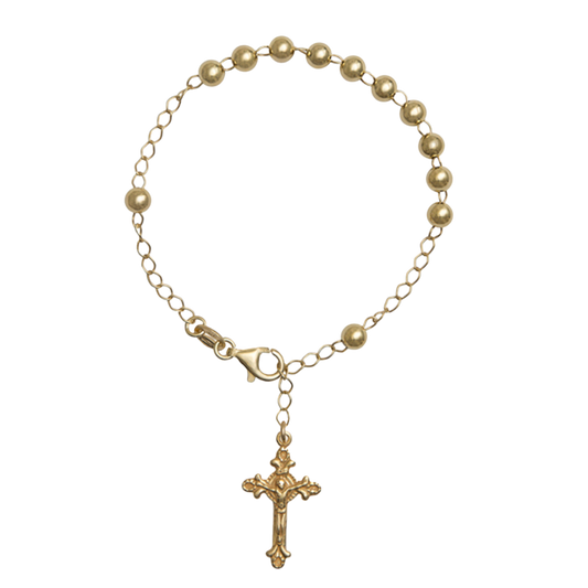 ROSENKRANZ-ARMBAND - VERMEIL-SILBER