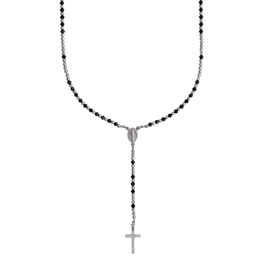 MEN'S ROSENKRANZ HALSKETTE - SILBER