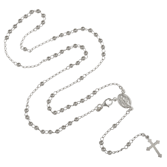 ROSENKRANZ HALSKETTE - SILBER