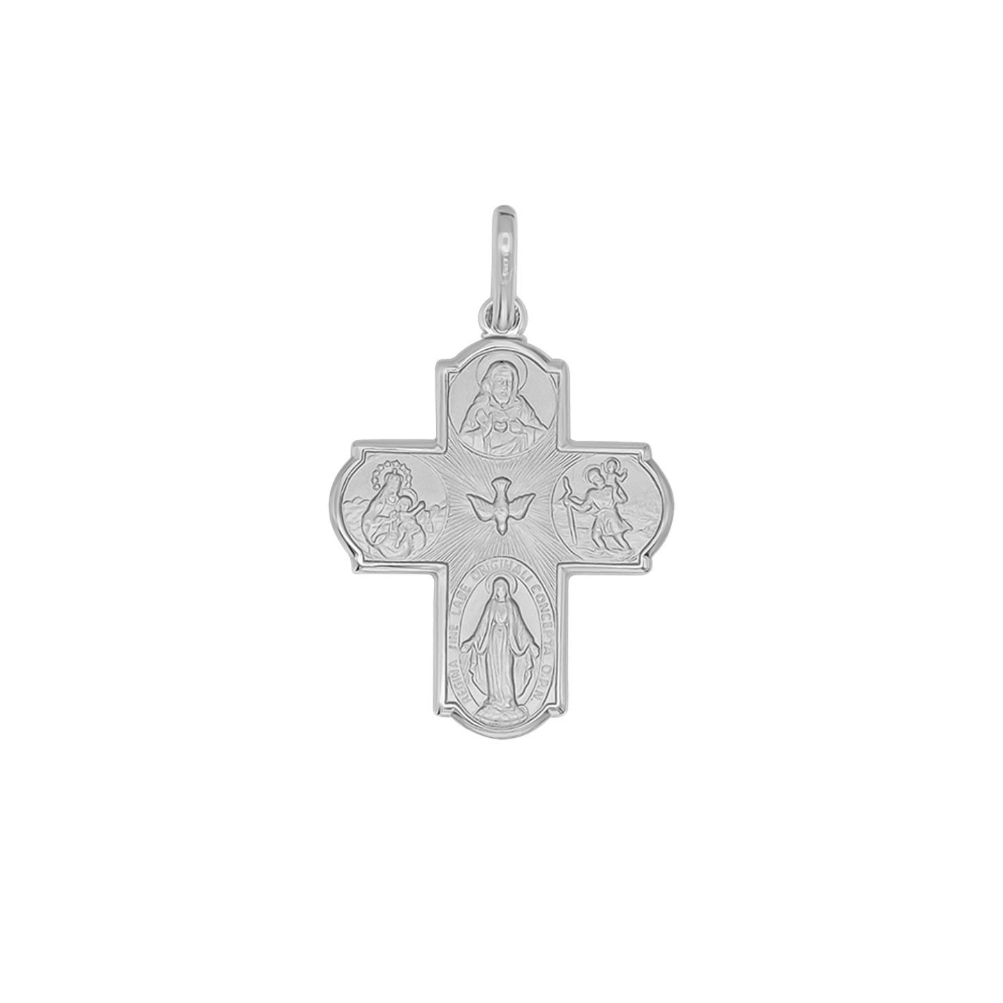 SCAPULAR - KREUZ ANHÄNGER - SILBER