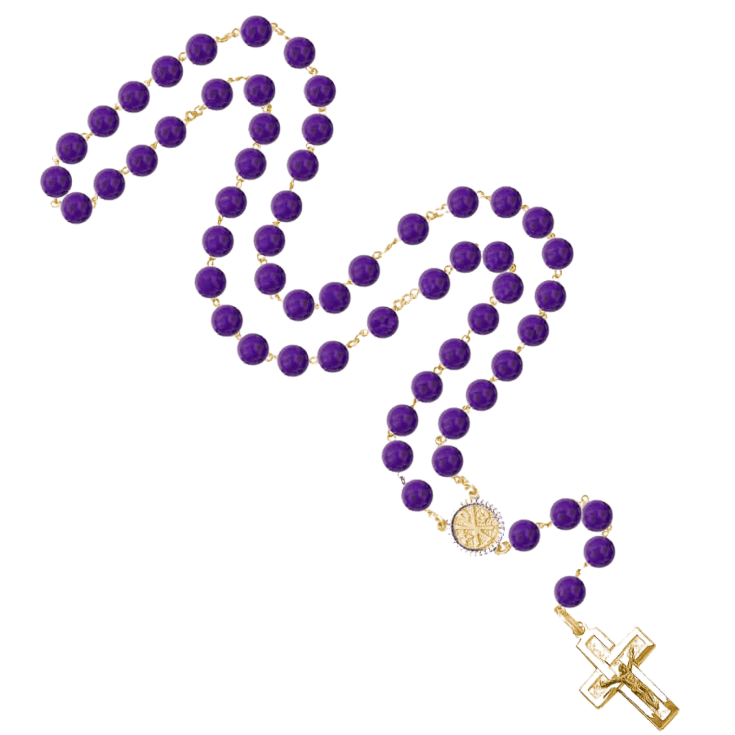AMETHYST PERLEN - ROSENKRANZ - VERMEIL-SILBER