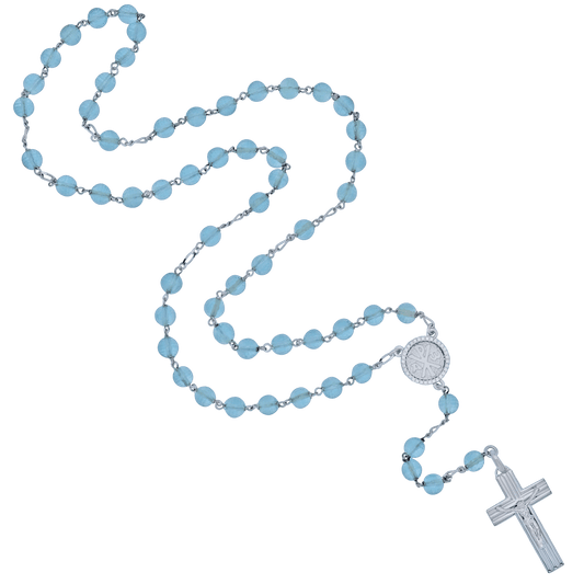 AQUAMARINE ROSENKRANZ - SILBER