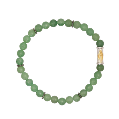 UNSER FRAU VON GNADE ARMBAND - AVENTURINE UND SILBER