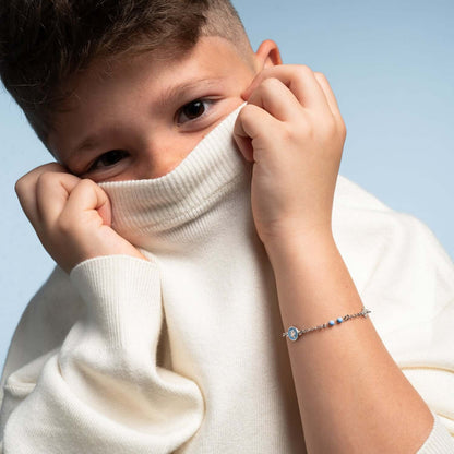 BABY BOY - CHRISTLICH ARMBAND - SILBER