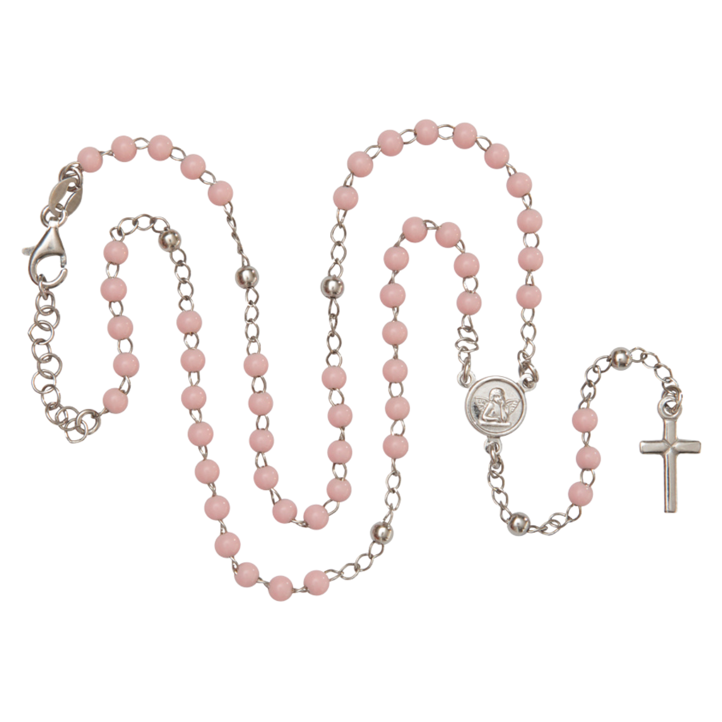 BABY GIRL ROSENKRANZ HALSKETTE - SILBER