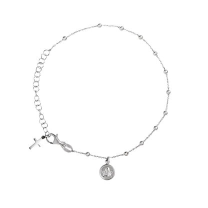 BABY ROSENKRANZ-ARMBAND - SILBER