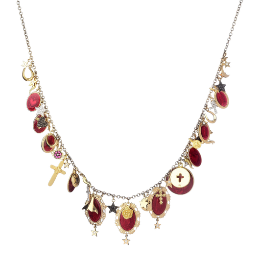 CATHOLIC CHARMS HALSKETTE - GOLD UND DIAMANTEN