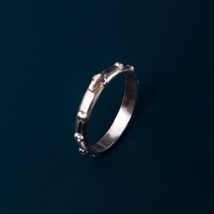 ROSENKRANZ RING - WEISSGOLD