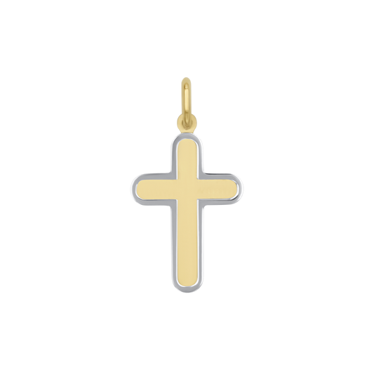 KREUZ ANHÄNGER - VERGOLDETES SILBER