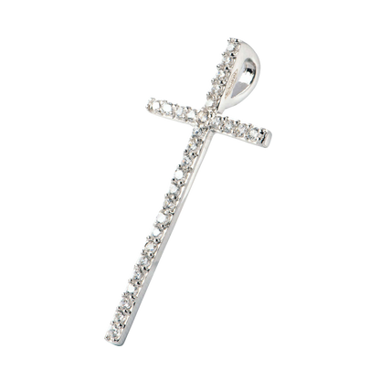 KREUZ ANHÄNGER - SILBER UND ZIRKONIA
