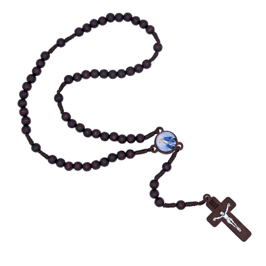 DARK HOLZ PERLEN ROSENKRANZ - SEIL