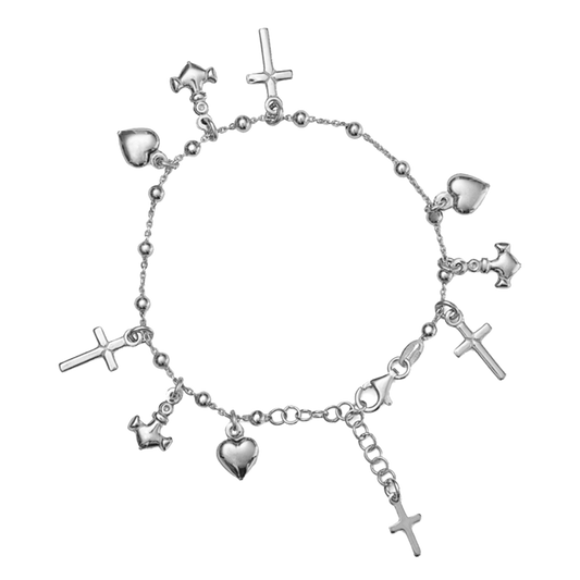 GLAUBE HOPE UND CHARITY - ARMBAND - SILBER