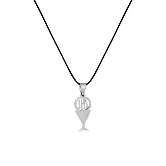 ERSTE COMMUNION HALSKETTE - RUBBER CORD UND STEEL