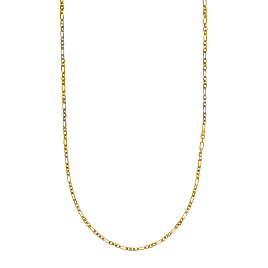 ALTERNATING KETTE - VERGOLDETES SILBER
