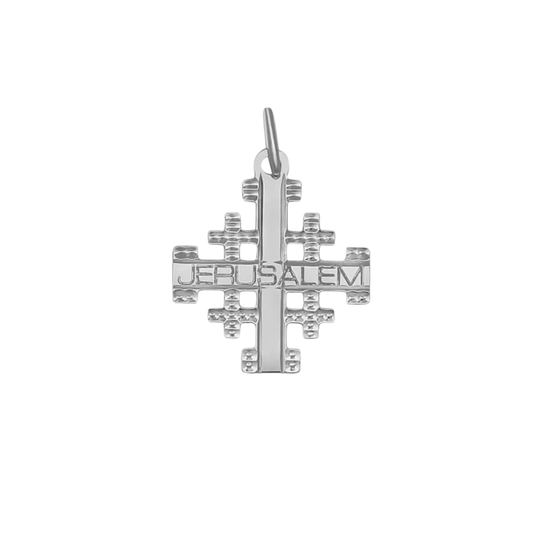 JERUSALEM KREUZ ANHÄNGER - SILBER