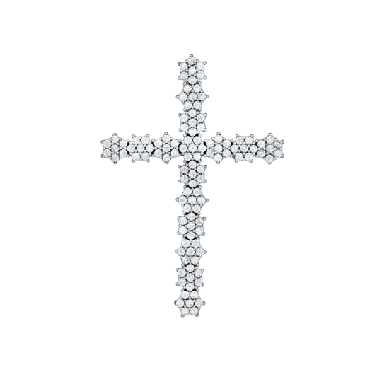 KREUZ ANHÄNGER - SILBER UND ZIRKONIA