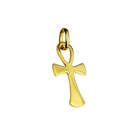 LEBEN - KREUZ ANHÄNGER - GOLD
