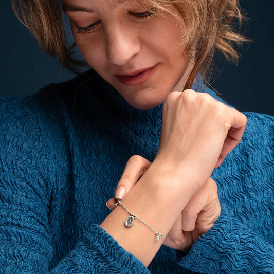 WUNDERTÄTIG MEDAILLE - CHRISTLICH ARMBAND - SILBER