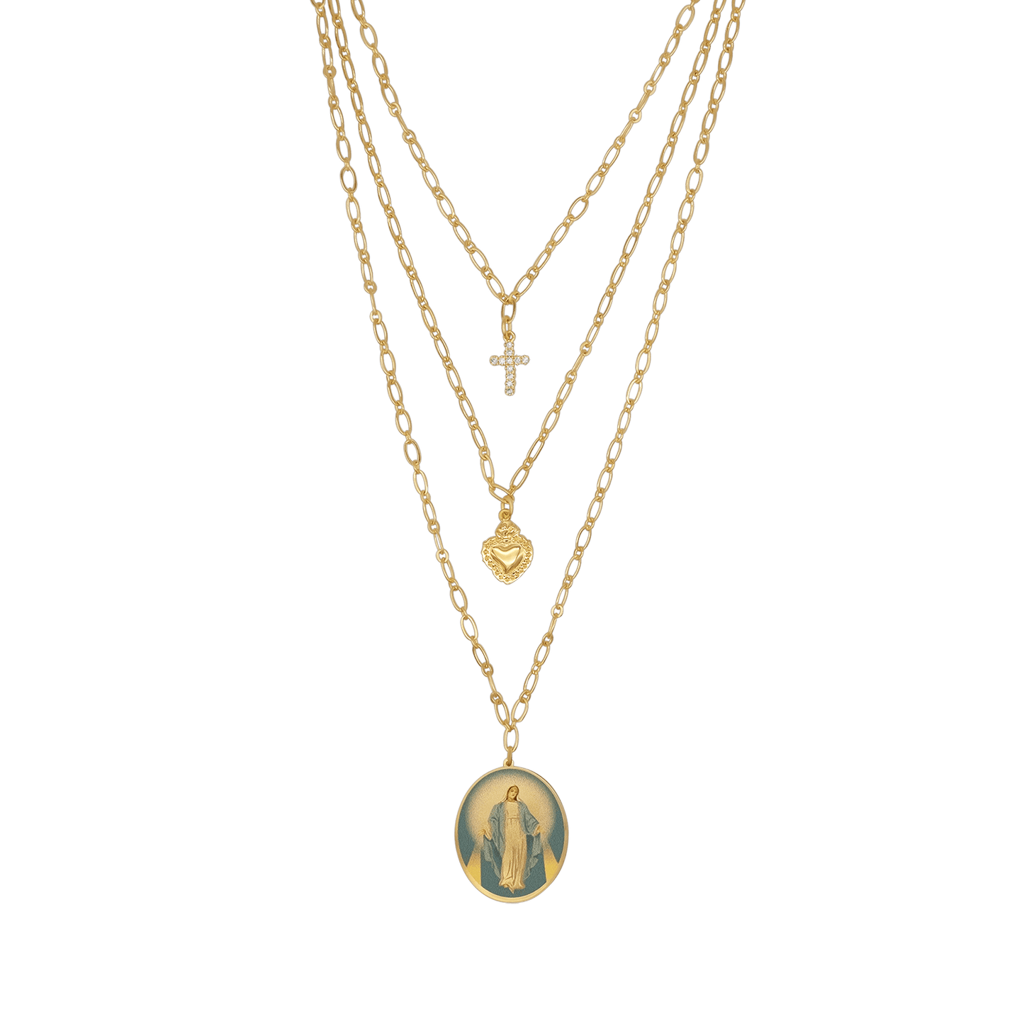 WUNDERTÄTIG MEDAILLE - LAYERED HALSKETTE