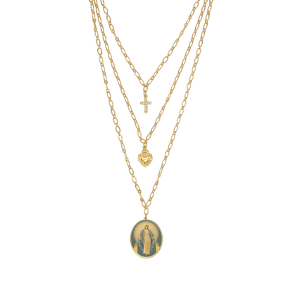 WUNDERTÄTIG MEDAILLE - LAYERED HALSKETTE