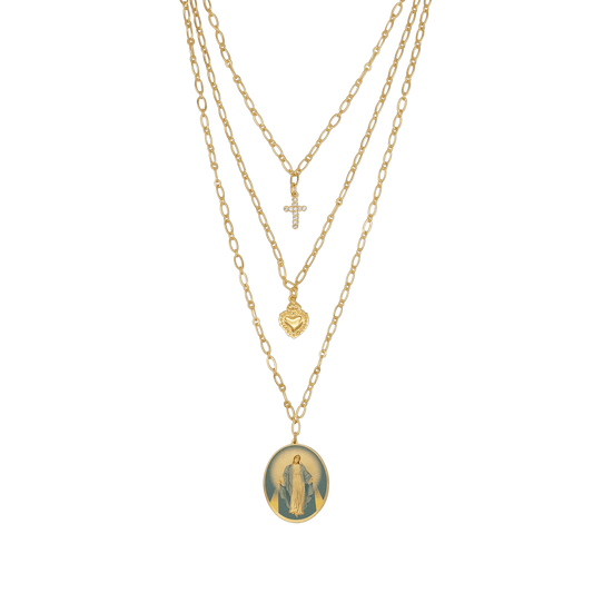 WUNDERTÄTIG MEDAILLE - LAYERED HALSKETTE