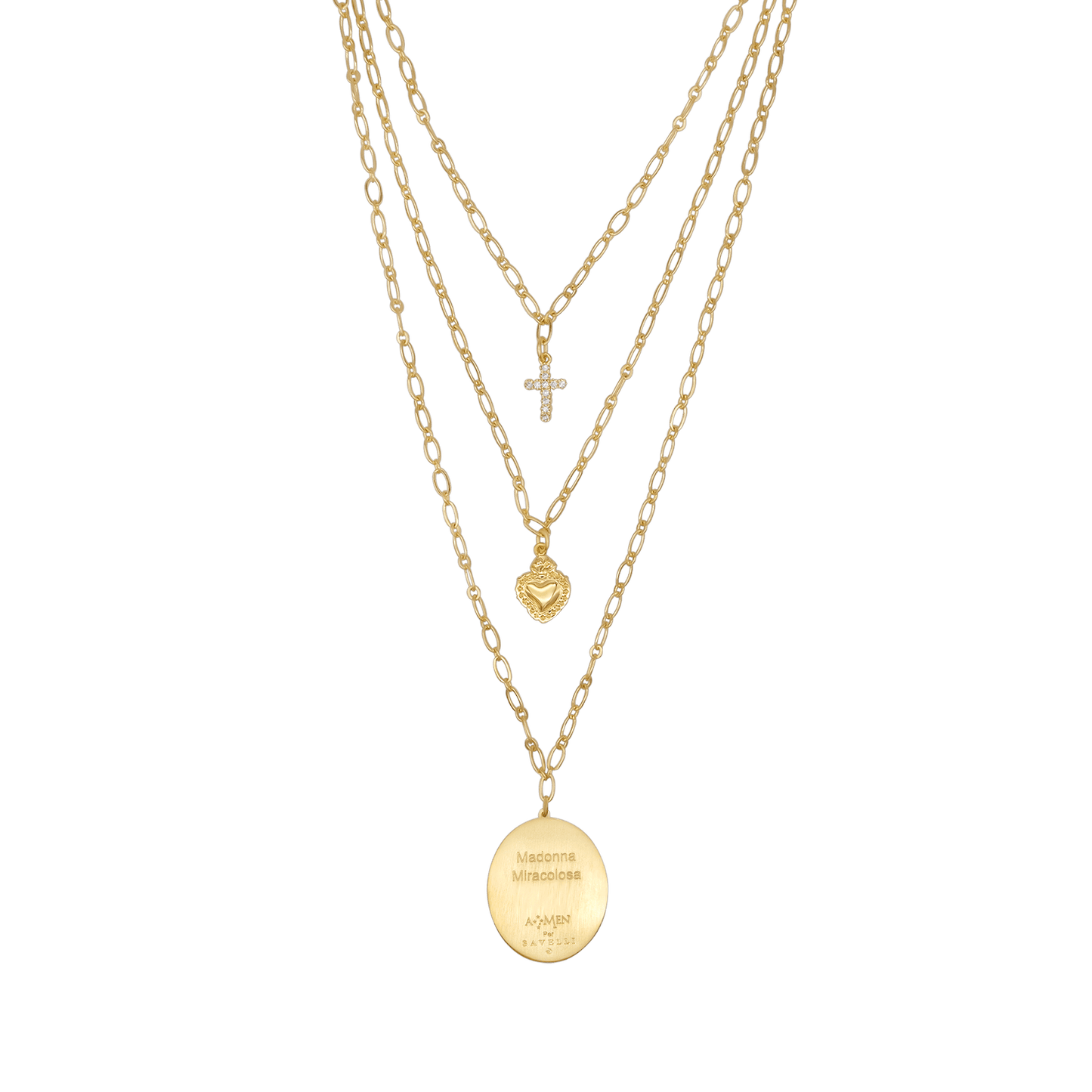 WUNDERTÄTIG MEDAILLE - LAYERED HALSKETTE