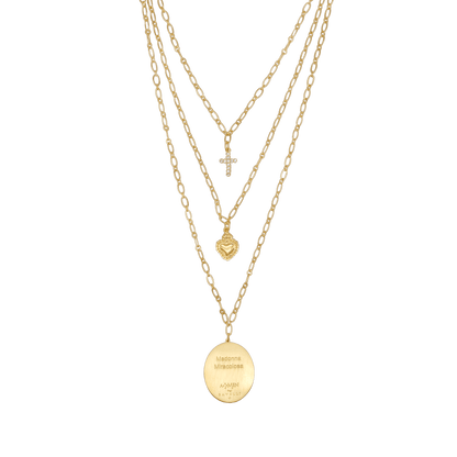 WUNDERTÄTIG MEDAILLE - LAYERED HALSKETTE