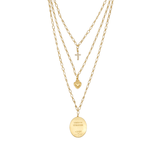 WUNDERTÄTIG MEDAILLE - LAYERED HALSKETTE