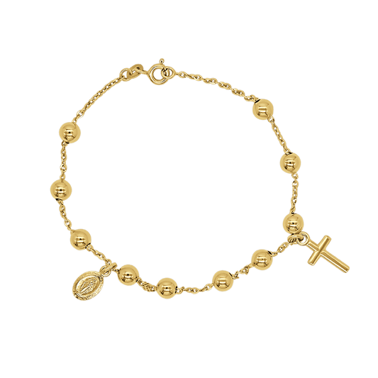 ROSENKRANZ-ARMBAND - GOLD