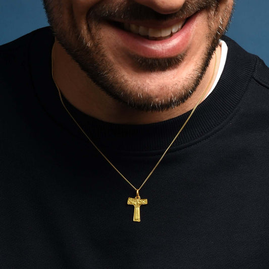 HEILIGER FRANCIS - TAU KREUZ - GOLD