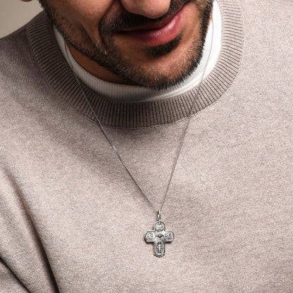 SCAPULAR - KREUZ ANHÄNGER - SILBER