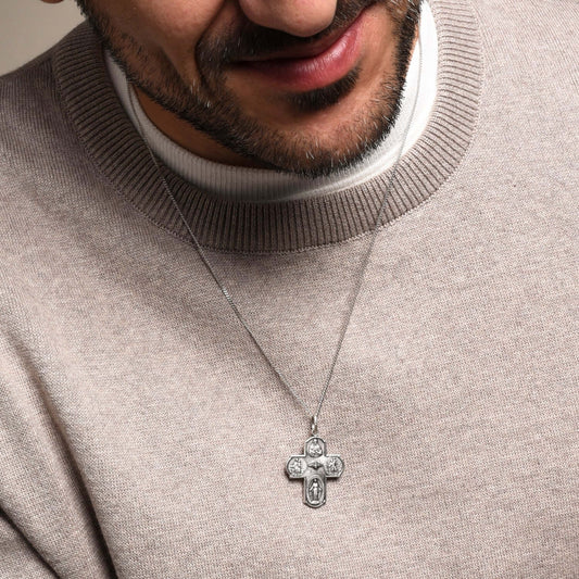 SCAPULAR - KREUZ ANHÄNGER - METALL