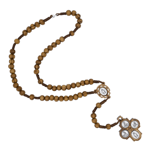 SCAPULAR ROSENKRANZ - HOLZ UND SEIL