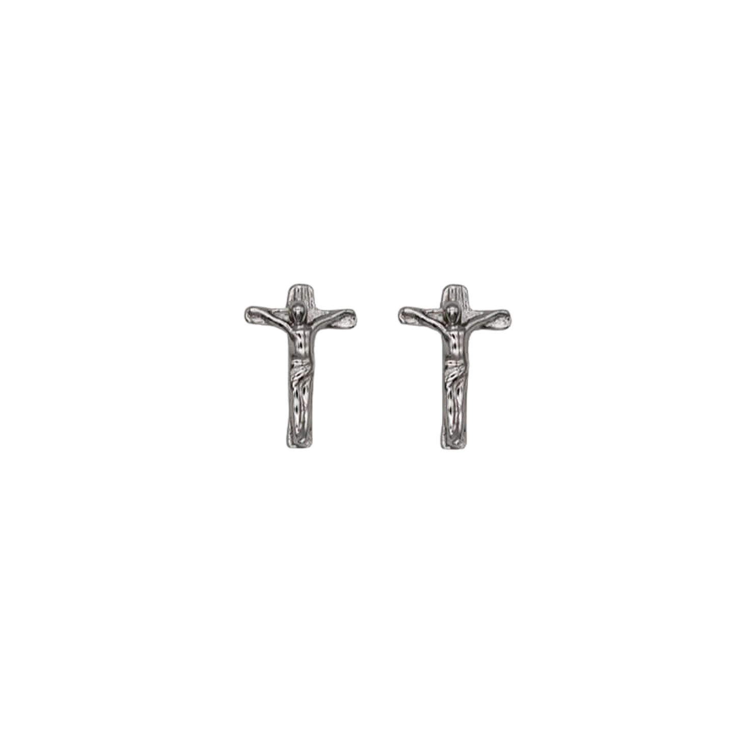 KRUZIFIX - OHRRINGE - SILBER